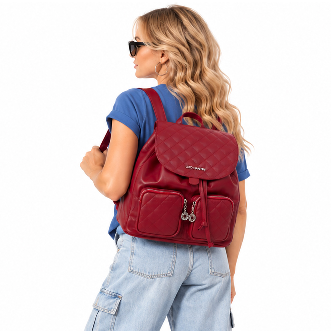 Mochila Melu - Rojo rubí - Imagen 5