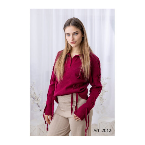 Sweater 2012 Tiras - Ciruela