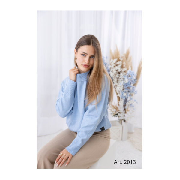 Sweater 2013 - Básico Celeste