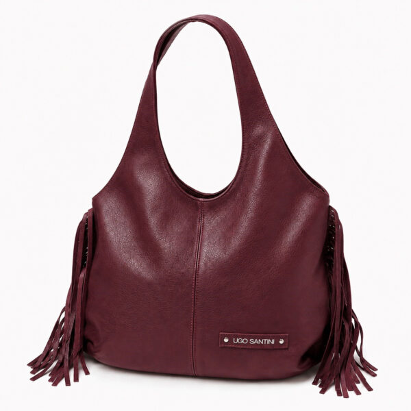 Cartera Domenica Flecos - Bordó