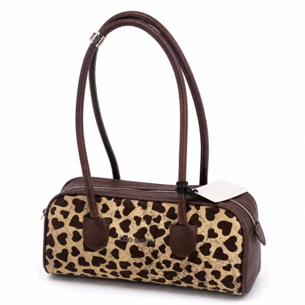 Cartera Amori - Pelo Print beige manija marrón