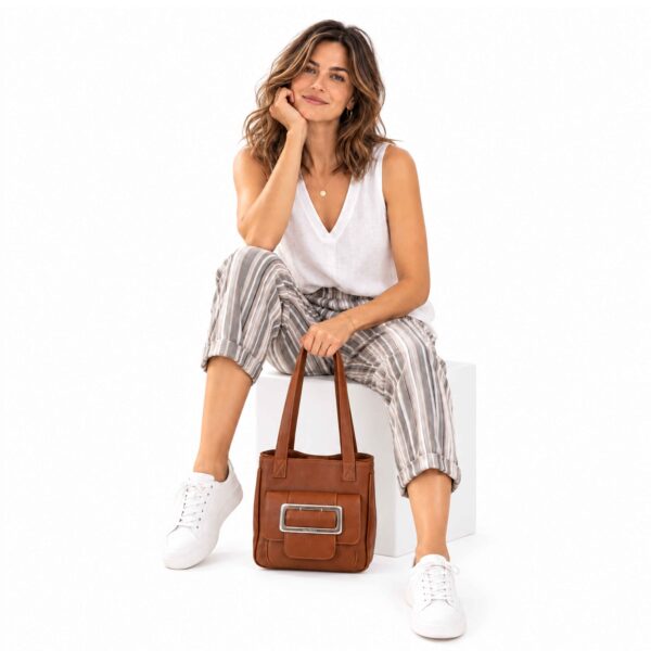 Cartera Roma - Tostado