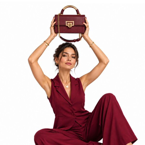 Cartera Tezza -  Rojo cereza