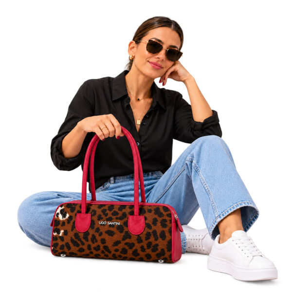 Cartera Amori - Pelo Print manija rubí